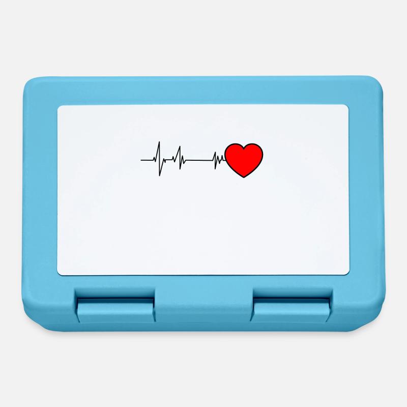 Éruption d'électrocardiogramme - Boîte à goûter - bleu saphir