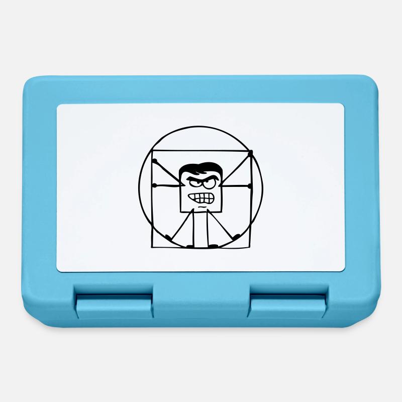 Cube-O-Nardo - Boîte à goûter - bleu saphir