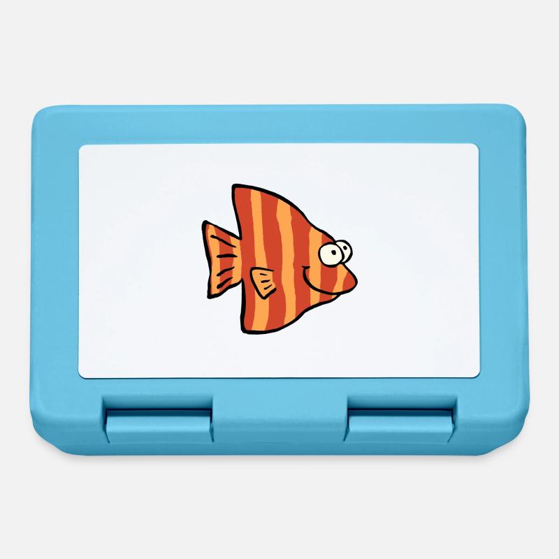 fish strips - Lunchbox - sapphire blue