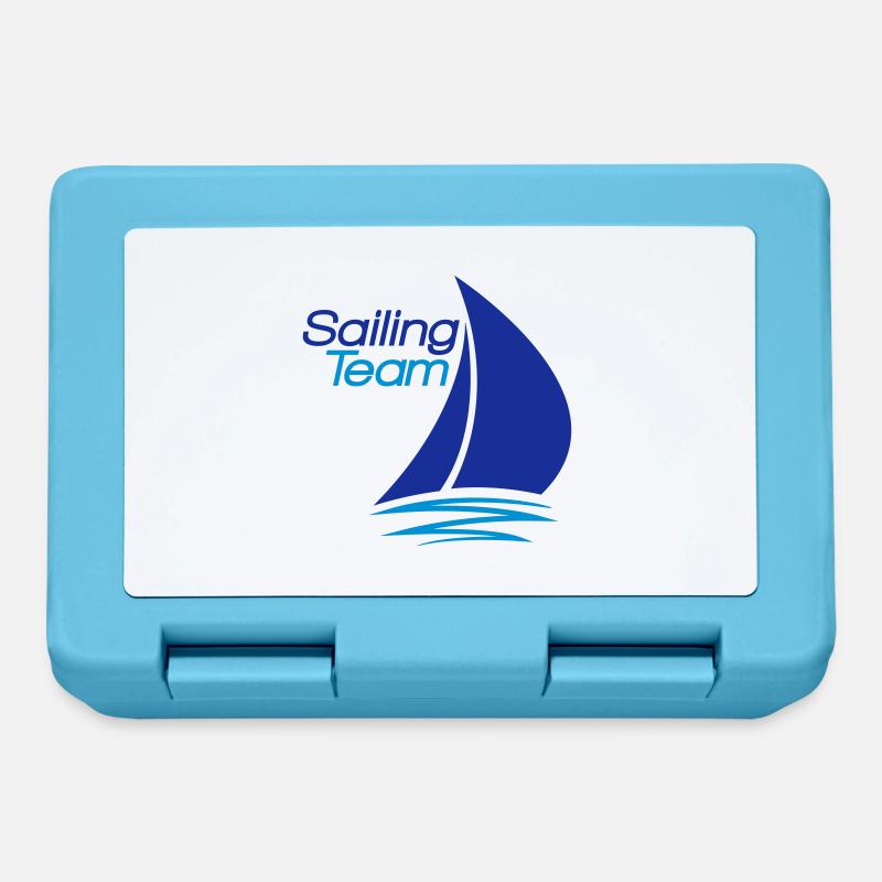 équipe voile conception de logo bateau à voile nav - Boîte à goûter - bleu saphir