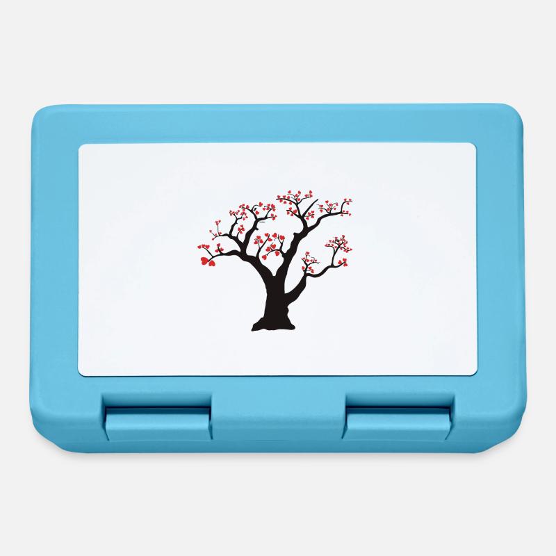 tree - Lunchbox - sapphire blue