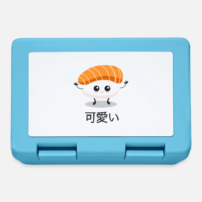 Sushi kawaii - Boîte à goûter - bleu saphir