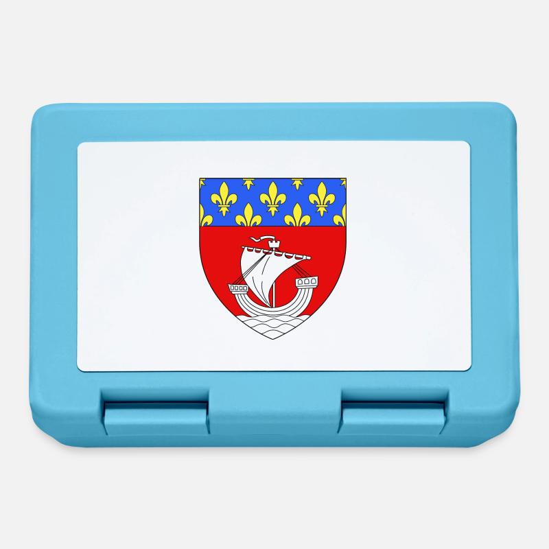 Blason paris 75 - Boîte à goûter - bleu saphir