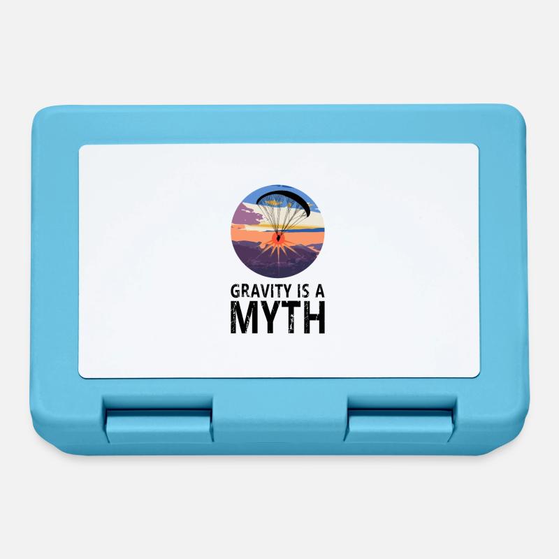 Gravity is a Myth - Gravitation ist ein Mythos - Lunchbox - sapphire blue