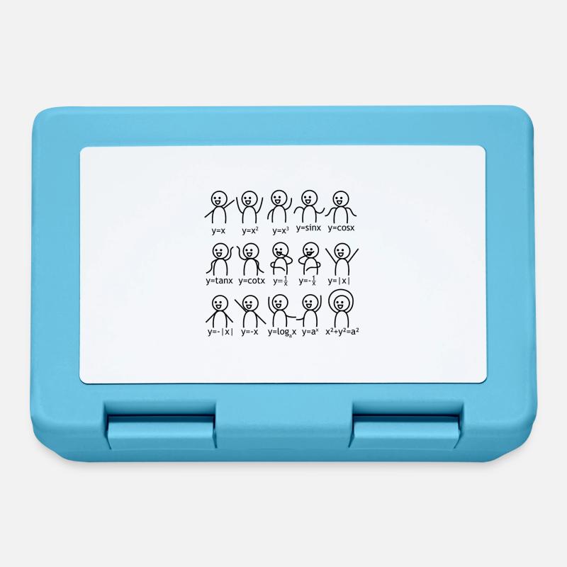 Mathematics graphic formula school gift - Lunchbox - sapphire blue