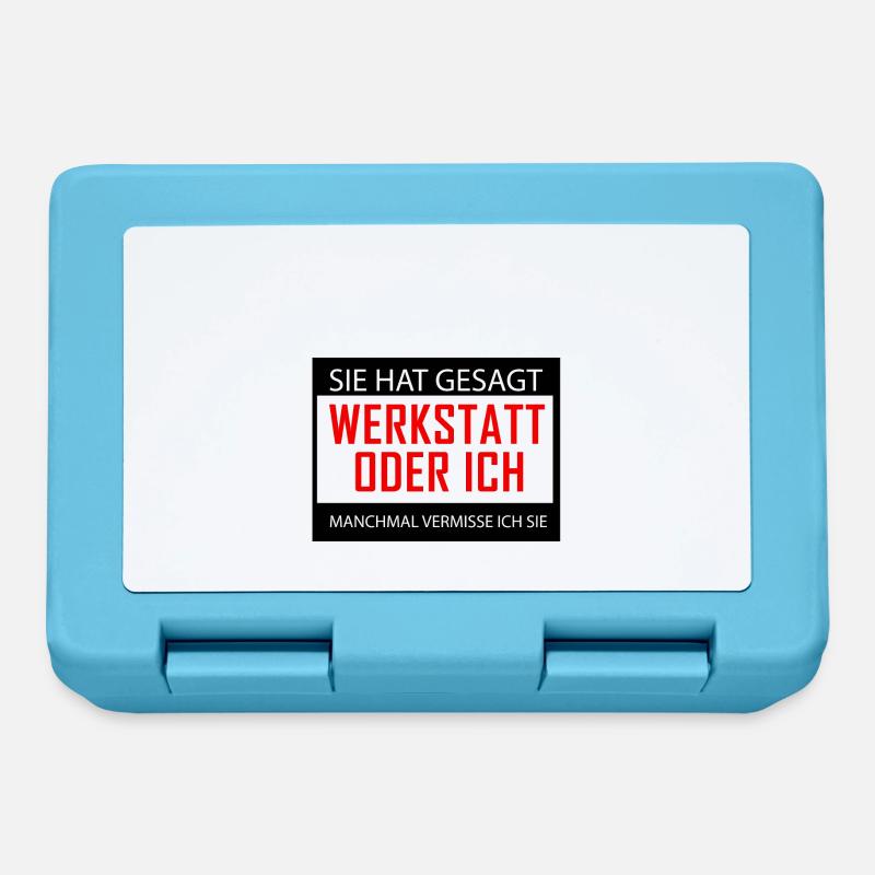 Sie hat gesagt Werkstatt oder Ich manchmal vermiss - Brotdose - Saphirblau