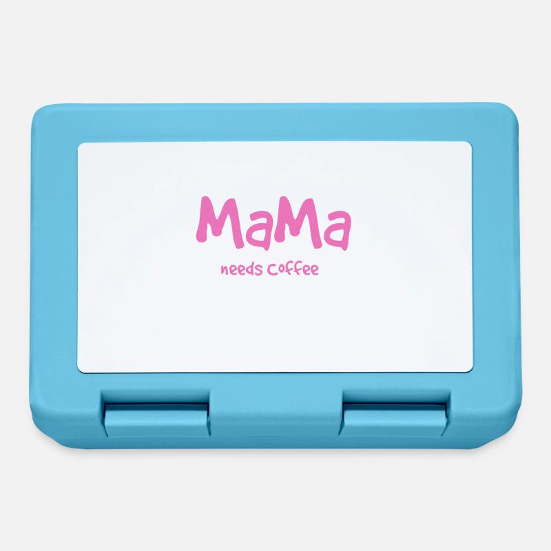 Mama needs Coffee - Brotdose - Saphirblau