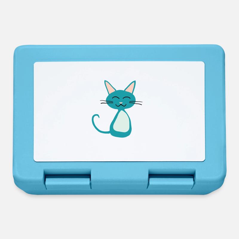 Kitten - Lunchbox - sapphire blue