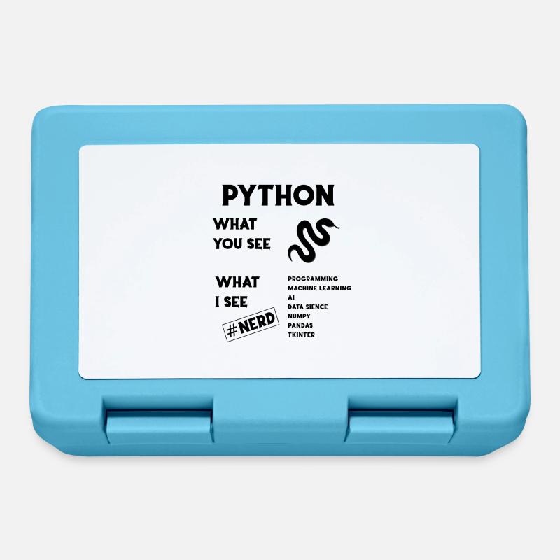 Programmation Python - Boîte à goûter - bleu saphir