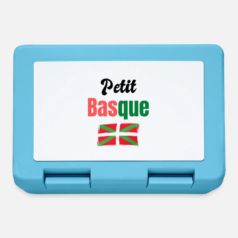 t-shirt basque, idée cadeau - Boîte à goûter - bleu saphir