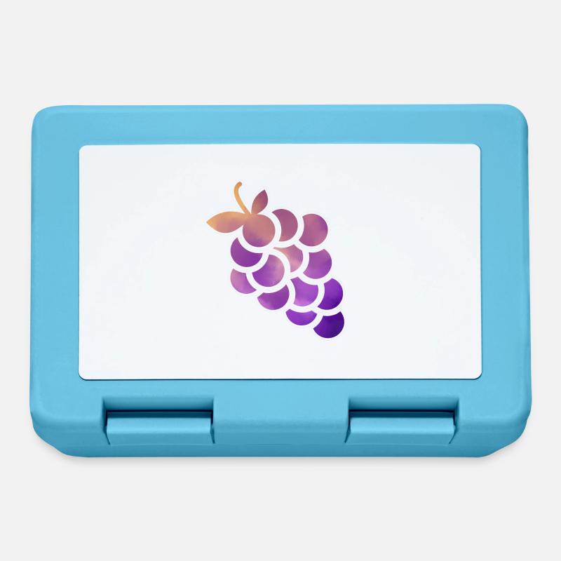 grain de raisin - Boîte à goûter - bleu saphir