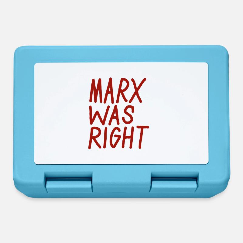 MARX WAS RIGHT - Boîte à goûter - bleu saphir