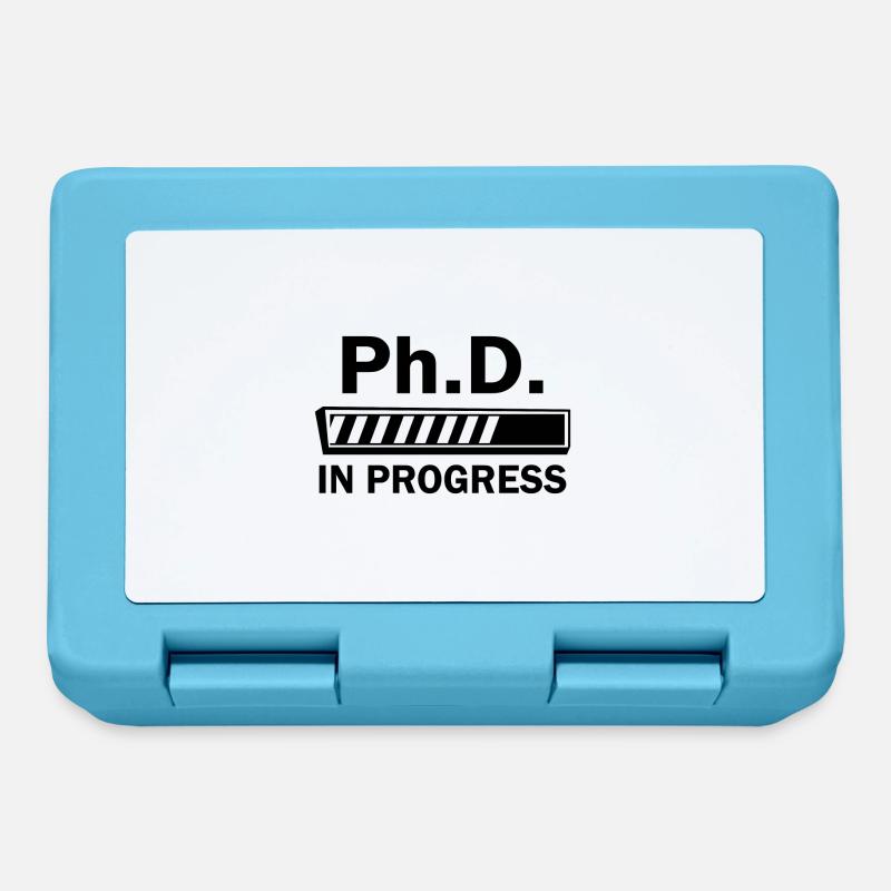 Phd in progress Abschluss Geschenk - Brotdose - Saphirblau