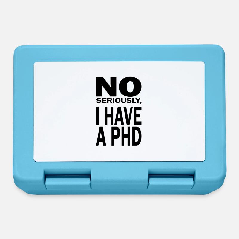 Phd saying student graduation gift - Lunchbox - sapphire blue