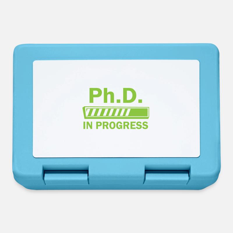 Phd in progress Abschluss Geschenk - Brotdose - Saphirblau