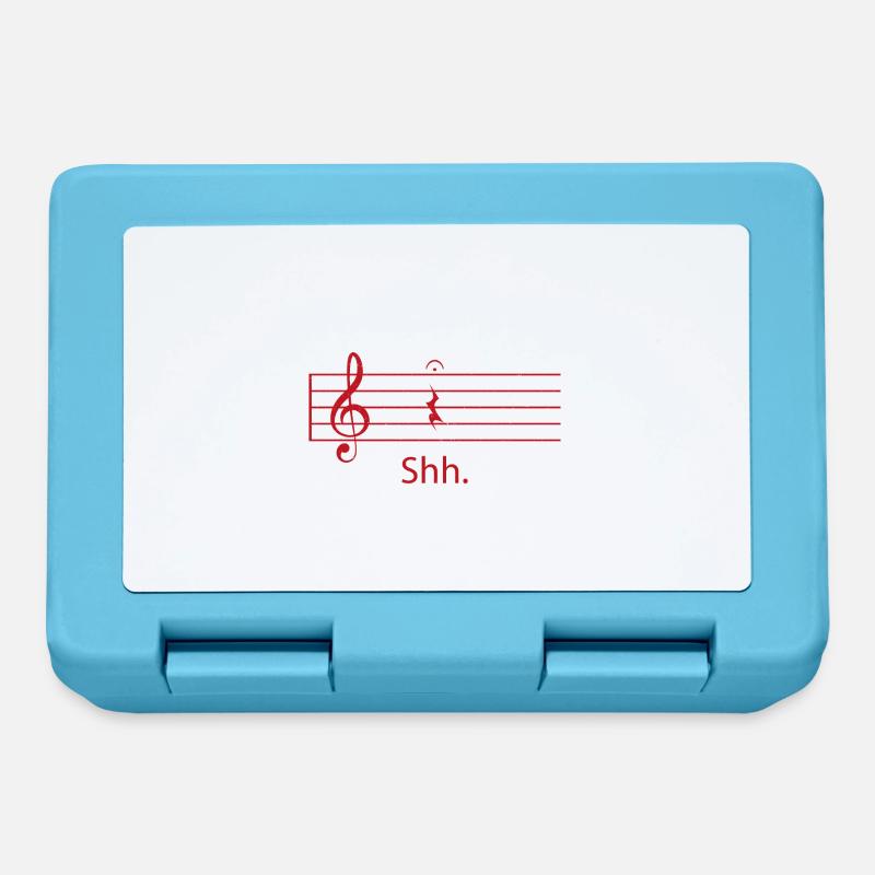 Notes guitar music gift - Lunchbox - sapphire blue