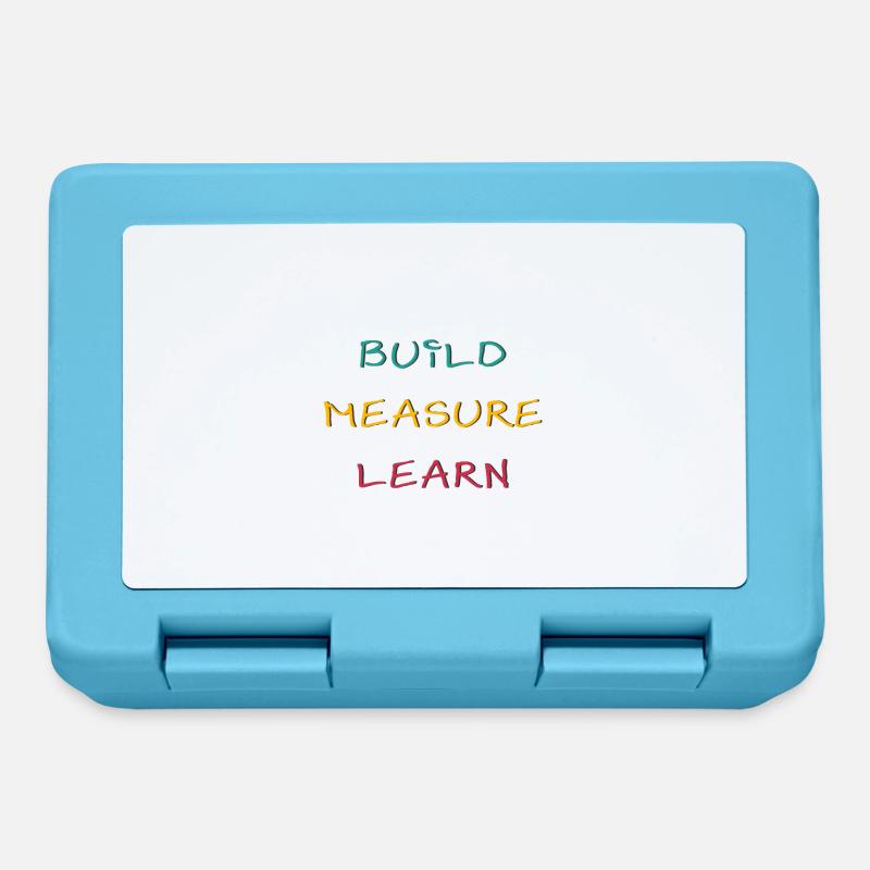 Build Measure Learn - Brotdose - Saphirblau