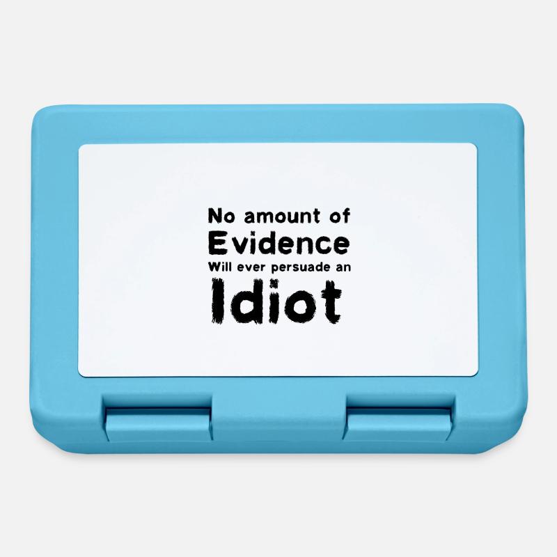 Convincing an idiot - Lunchbox - sapphire blue