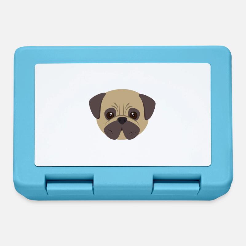 Pug - Lunchbox - sapphire blue