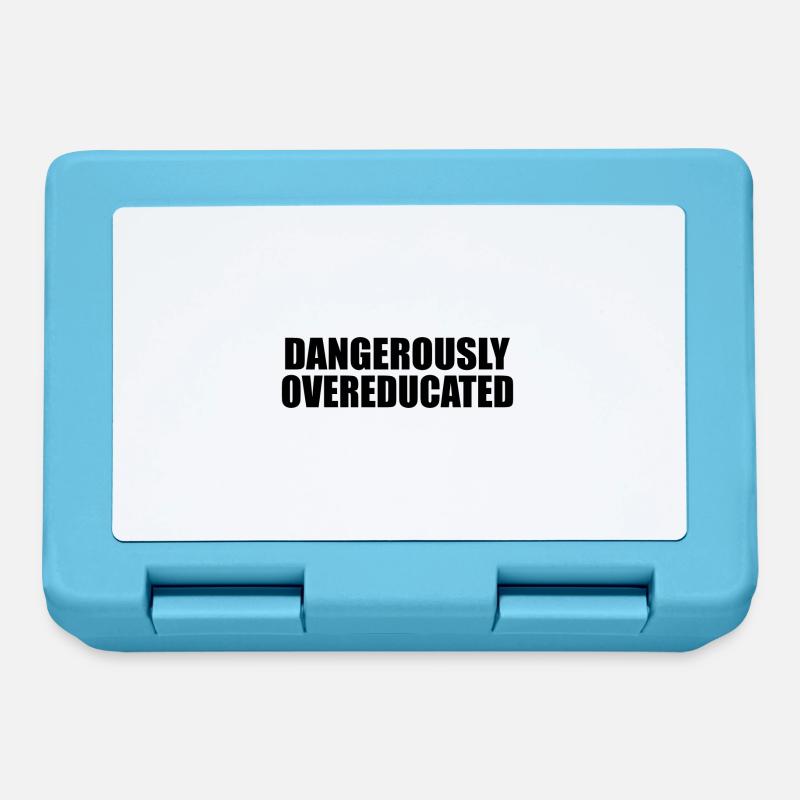 Dangerously overeducated Phd student gift - Lunchbox - sapphire blue