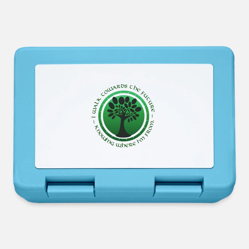 i walk towards the future knowing where i'm from - Lunchbox - sapphire blue