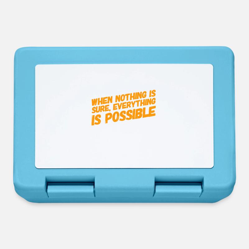i am an optimist - Lunchbox - sapphire blue