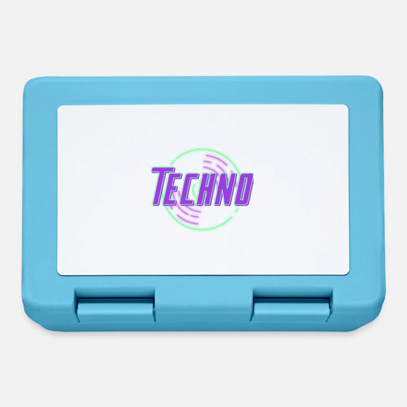Techno Disque de néon - Boîte à goûter - bleu saphir