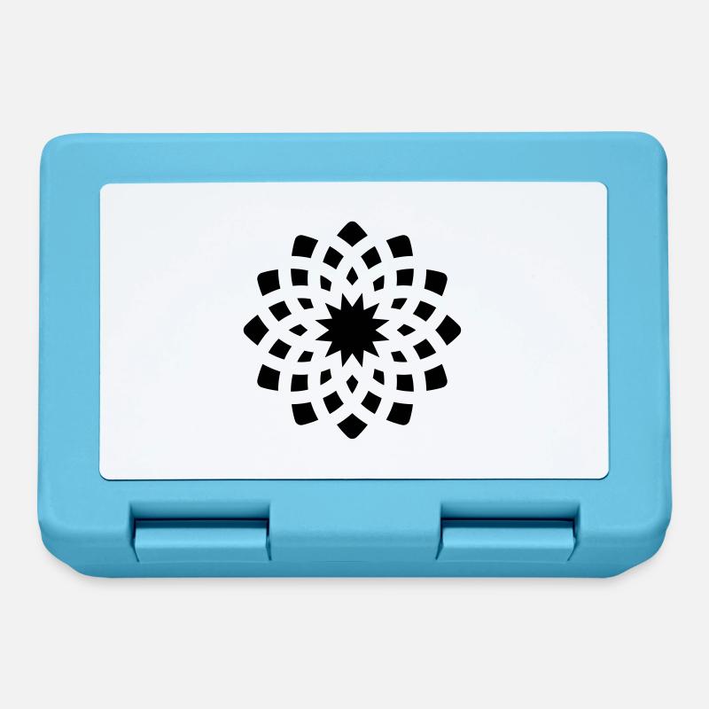 chakra Yoga Zeichen einfache Form Symbol Geschenk - Brotdose - Saphirblau