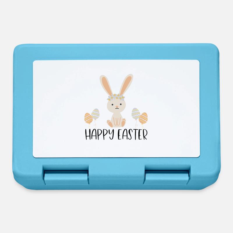 Happy Easter - Easter - Lunchbox - sapphire blue