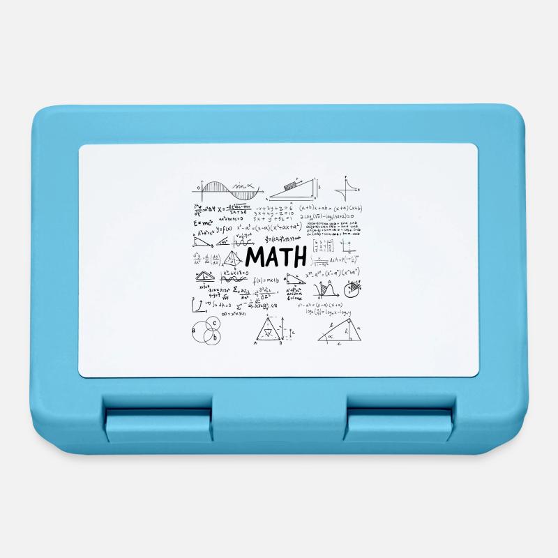 Maths - Boîte à goûter - bleu saphir