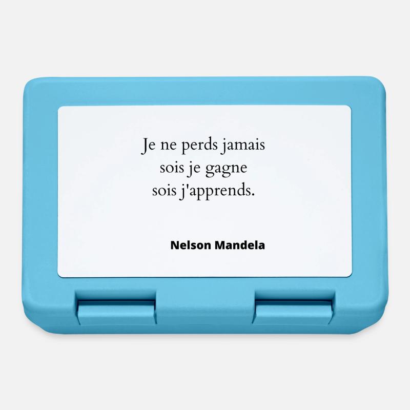 Je ne perds jamais - Boîte à goûter - bleu saphir