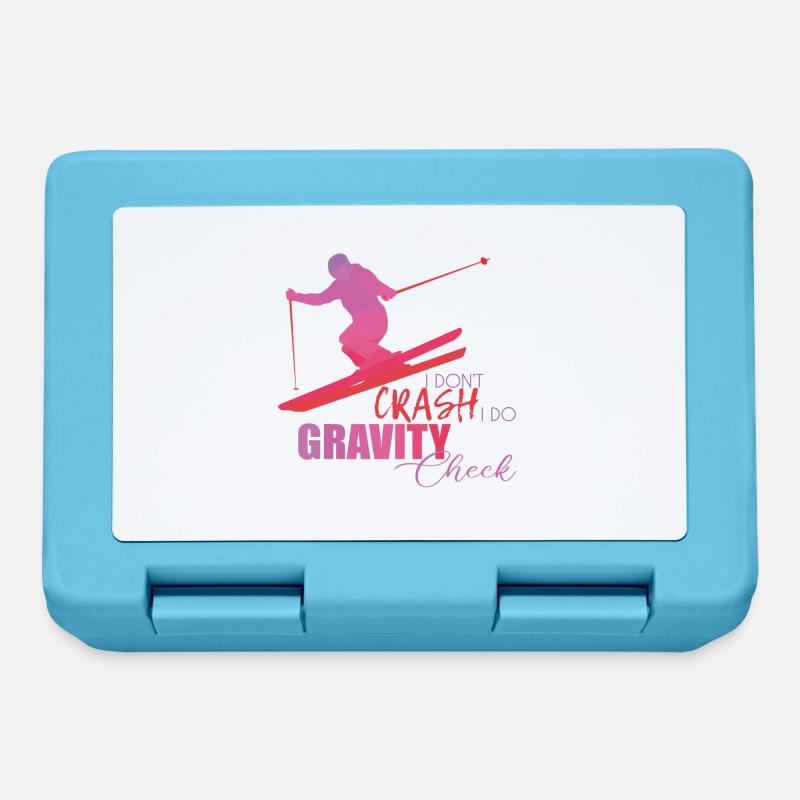 Ski - Boîte à goûter - bleu saphir