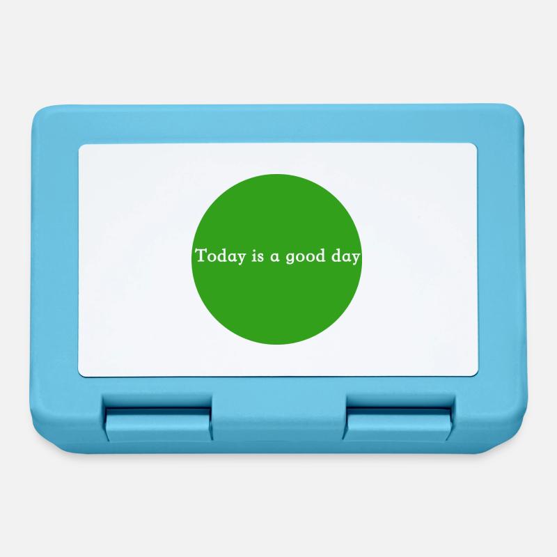 Today is a good day - Boîte à goûter - bleu saphir