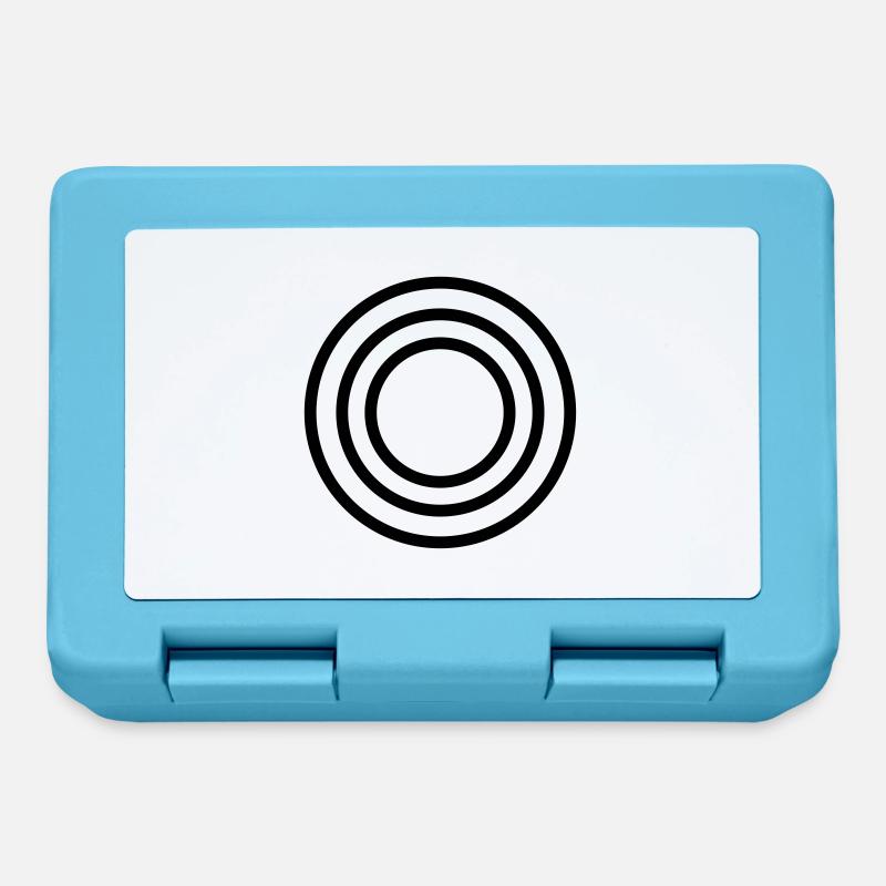 Kreis Symbole Zeichen - Brotdose - Saphirblau