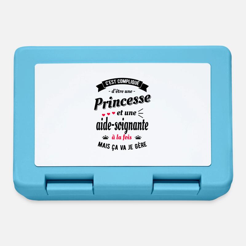 PRINCESSE ET AIDE SOIGNANTE - Boîte à goûter - bleu saphir