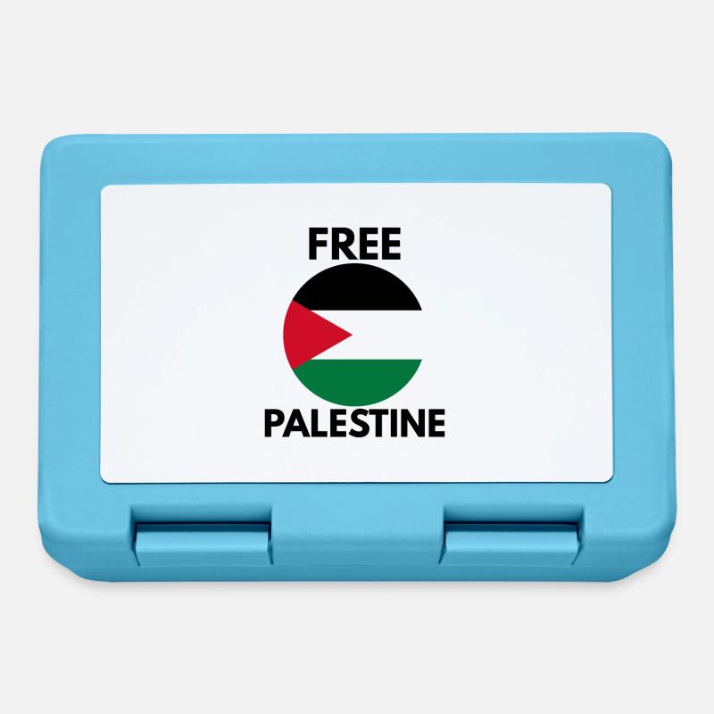 Free Palestine - Lunchbox - sapphire blue