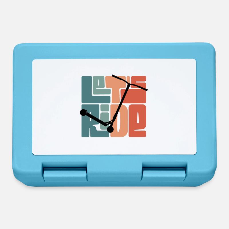 " Let's Ride " - Lunchbox - sapphire blue