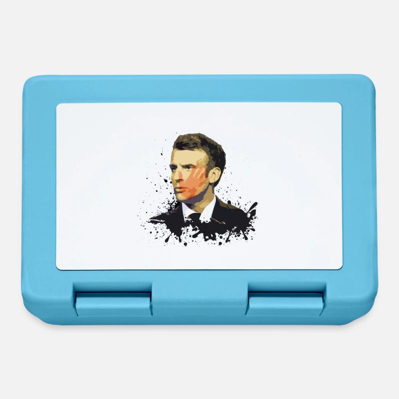Claque Macron ! - Boîte à goûter - bleu saphir