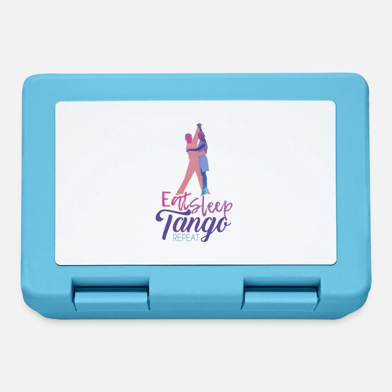 Danse de tango danseur danseur - Boîte à goûter - bleu saphir