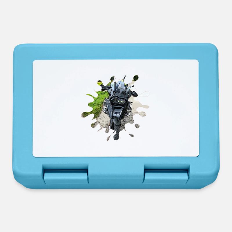 GS noir - Boîte à goûter - bleu saphir