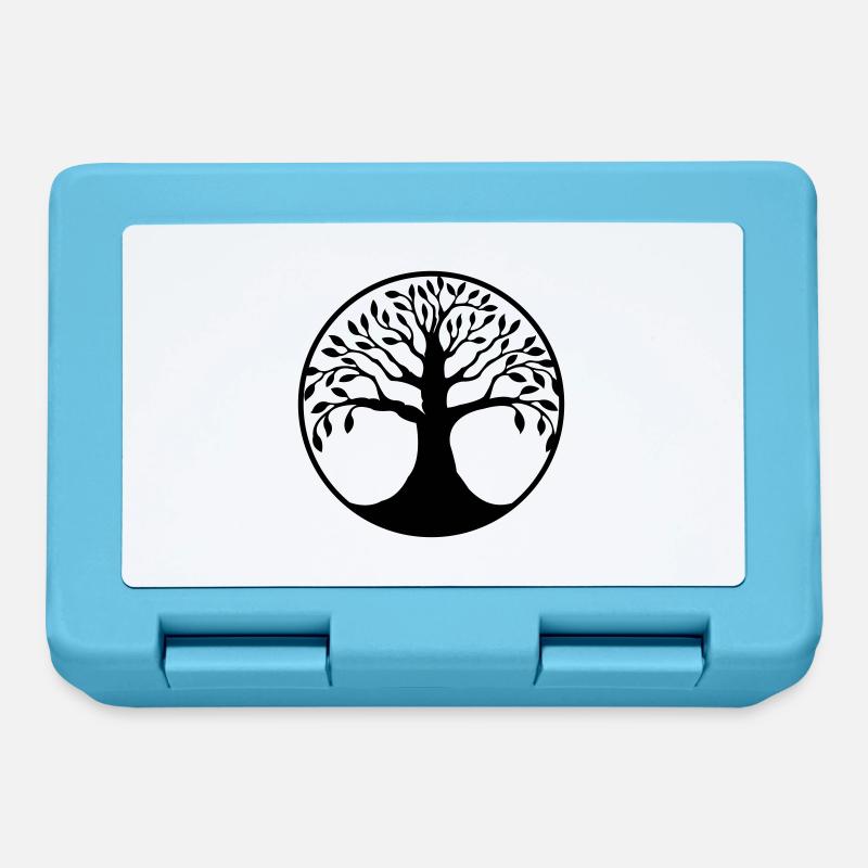 arbre de vie - Boîte à goûter - bleu saphir