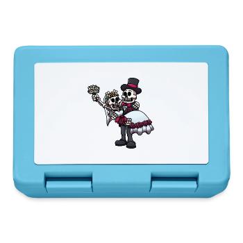 Married Skeletons - Lunchbox - sapphire blue - Front