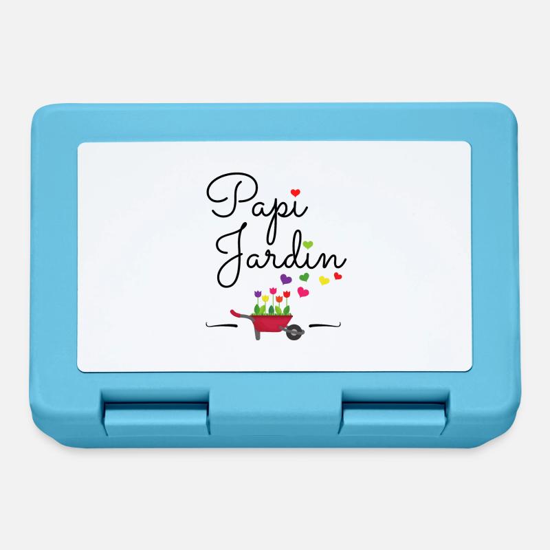 Papi Jardin Idée cadeau original - Boîte à goûter - bleu saphir