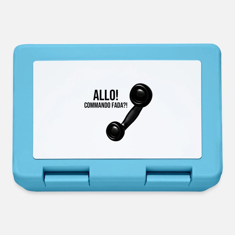Allo! Commando Fada?! - Boîte à goûter - bleu saphir