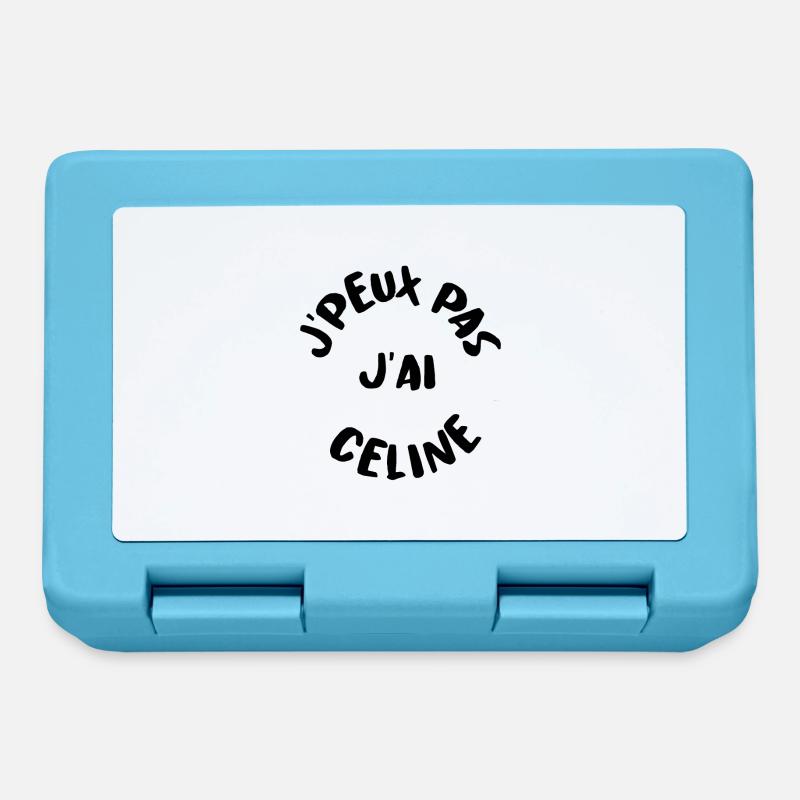 J'PEUX PAS J'AI CELINE - Boîte à goûter - bleu saphir