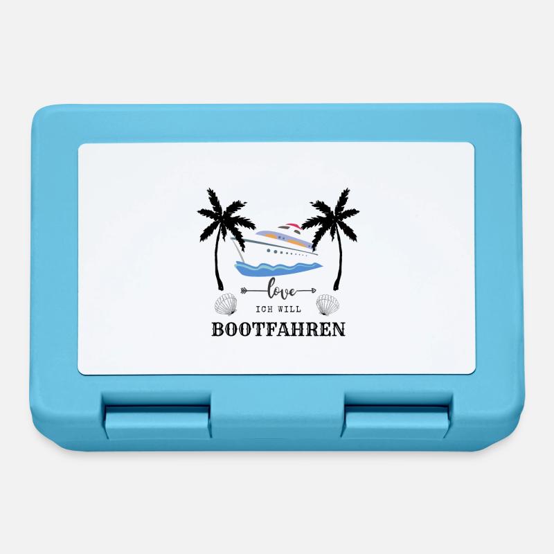 Ich Will Bootfahren - Brotdose - Saphirblau
