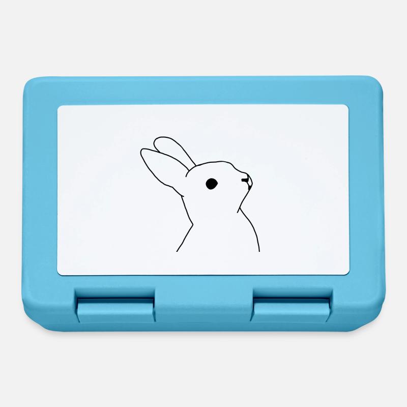 Lapin - Boîte à goûter - bleu saphir