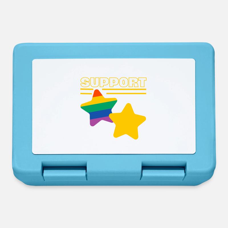 Support LGBT - Boîte à goûter - bleu saphir