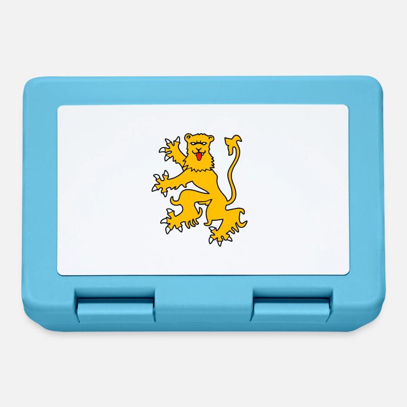 Lion OR drapeau aveyron - Boîte à goûter - bleu saphir