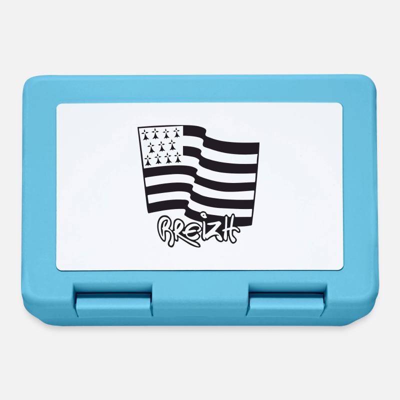 logo Blanc - Boîte à goûter - bleu saphir